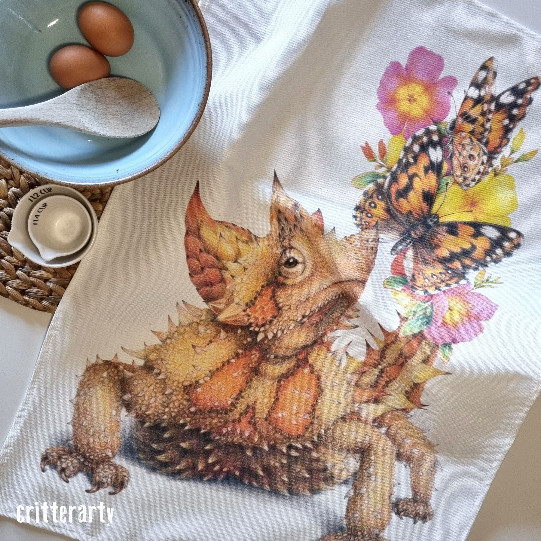Thorny Devil Critter Tea Towel Critterarty